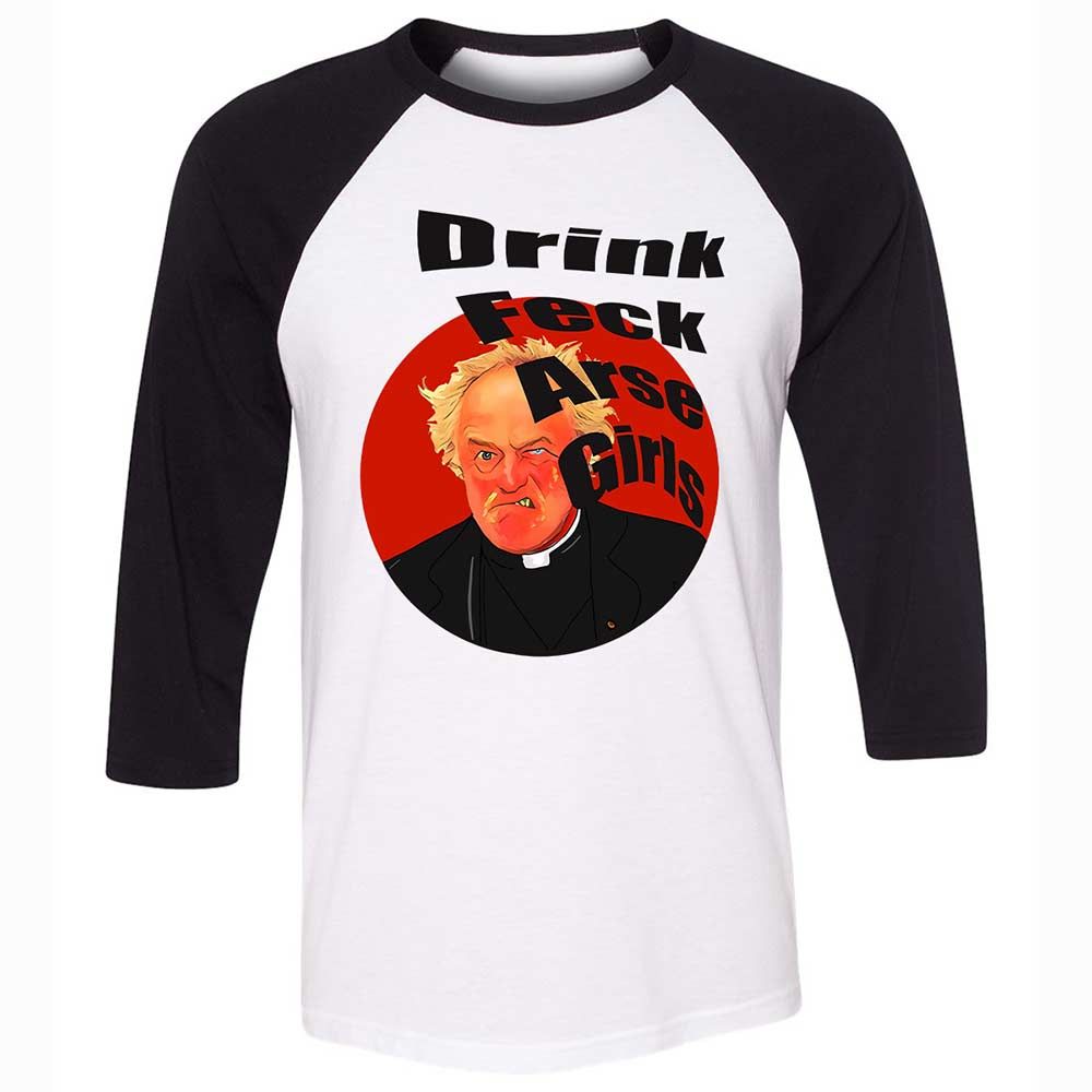 Unisex 3/4 Baseball Tee - 7FXW8DP8 - White/Black - 1