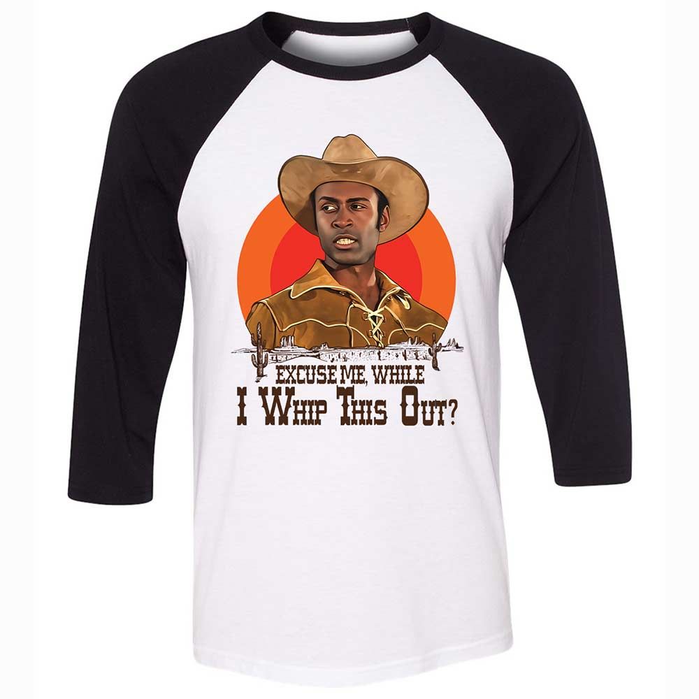 Excuse Me While I Whip This Out - White/Black - 1