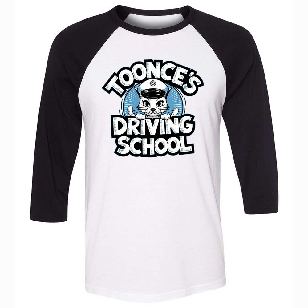 Unisex 3/4 Baseball Tee - JGHUGYCB - White/Black - 1