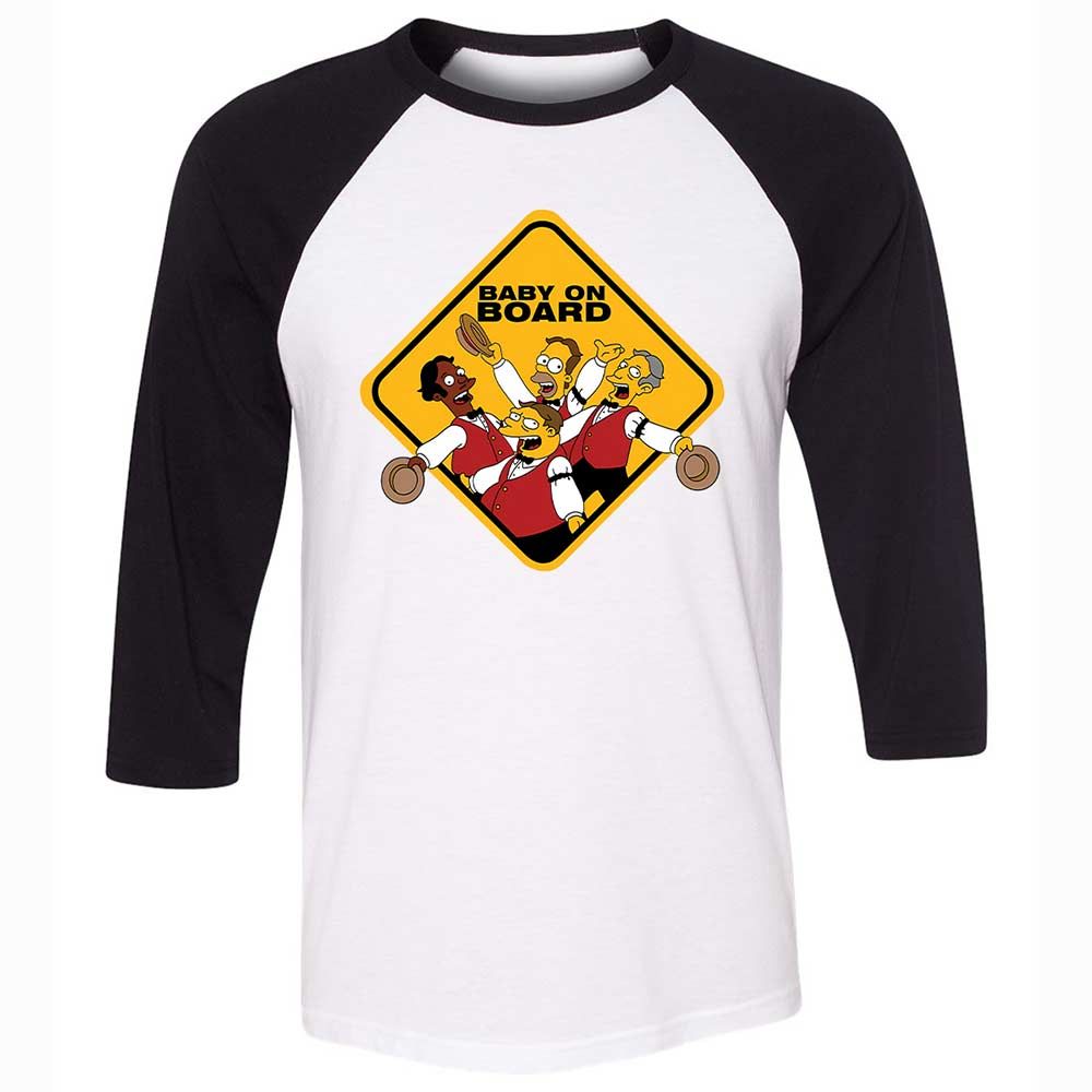Baby on Board - White/Black - 1