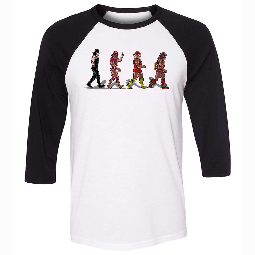 Unisex 3/4 Baseball Tee - KKHLNZA2 - White/Black - 1