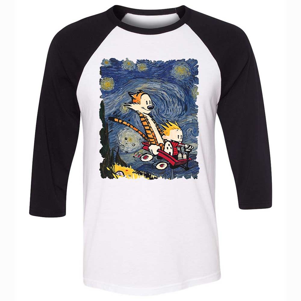 Unisex 3/4 Baseball Tee - SC1DYAYK - White/Black - 1