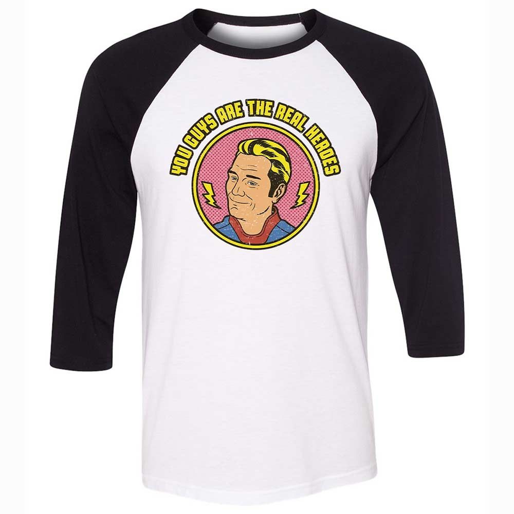Unisex 3/4 Baseball Tee - C47X661X - White/Black - 1