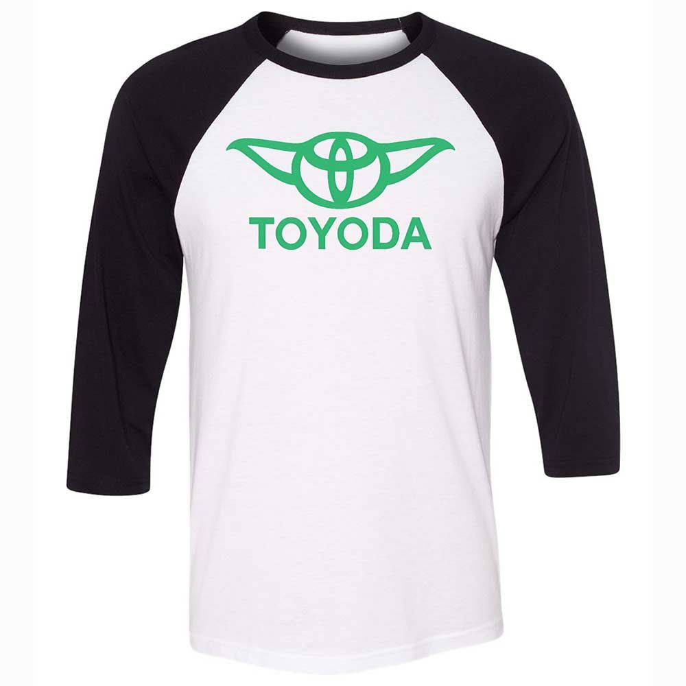 Unisex 3/4 Baseball Tee - UTJFSHFR - White/Black - 1