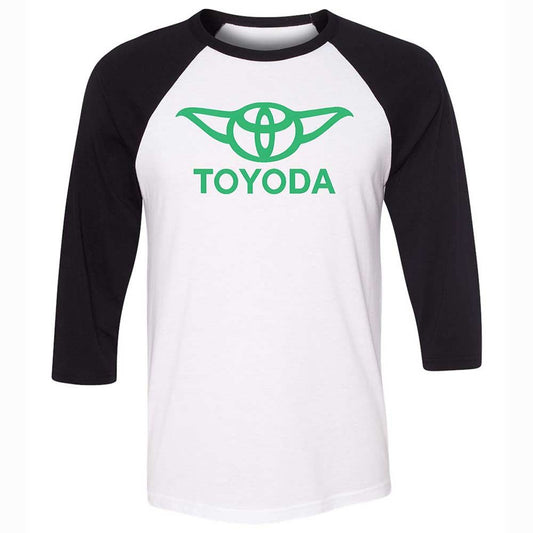 Unisex 3/4 Baseball Tee - UTJFSHFR - White/Black - 1