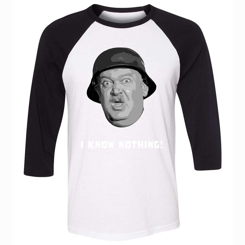 Unisex 3/4 Baseball Tee - 69X4J44E - White/Black - 1
