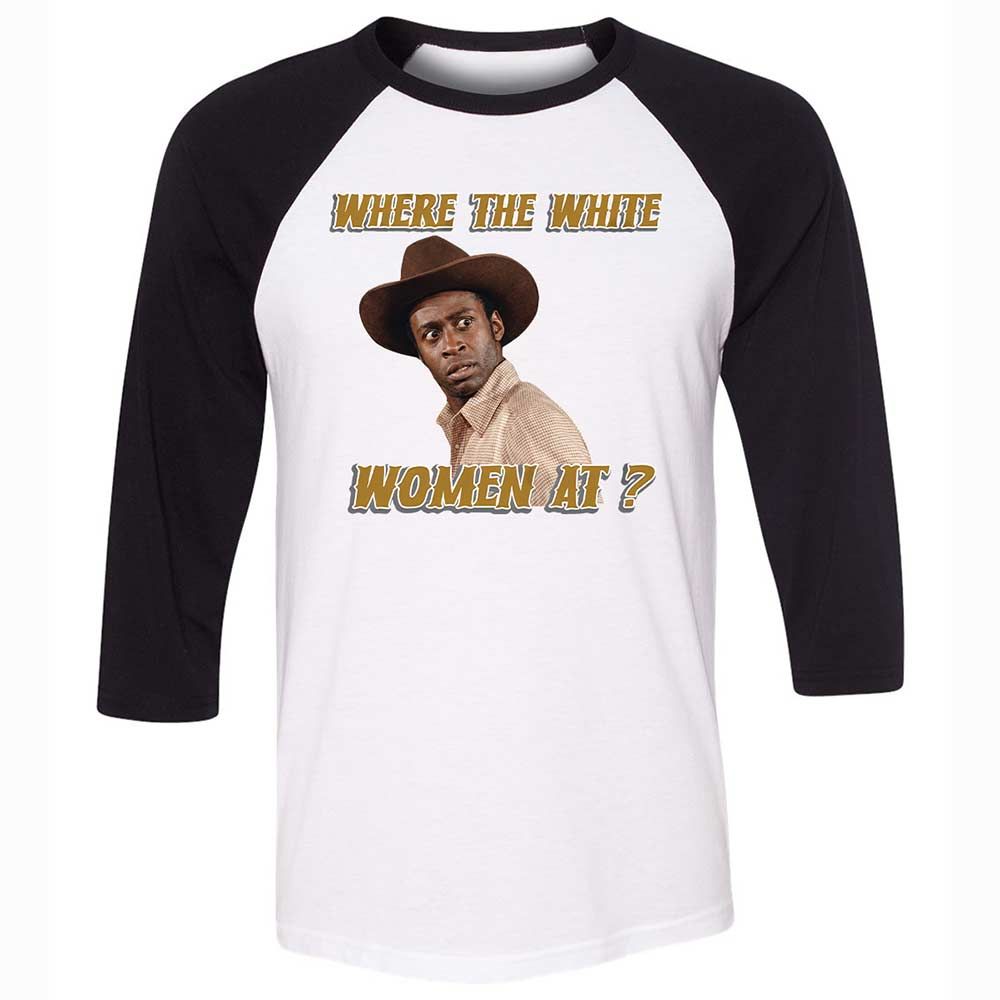 Unisex 3/4 Baseball Tee - MBFVDMEQ - White/Black - 1