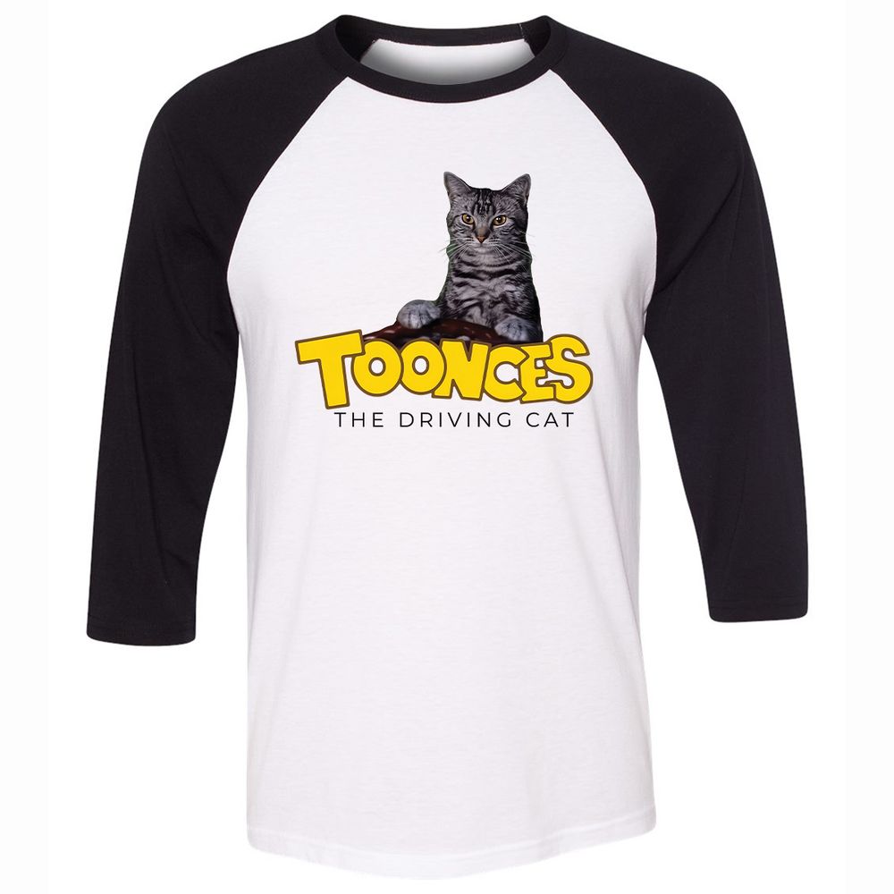 Unisex 3/4 Baseball Tee - N24S4HYC - White/Black - 1