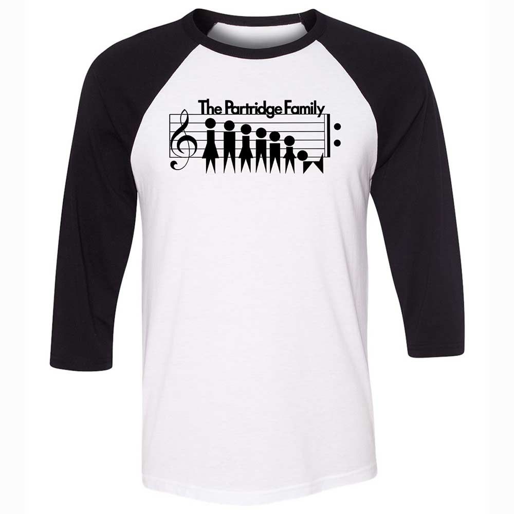 Unisex 3/4 Baseball Tee - CFW8XB2C - White/Black - 1