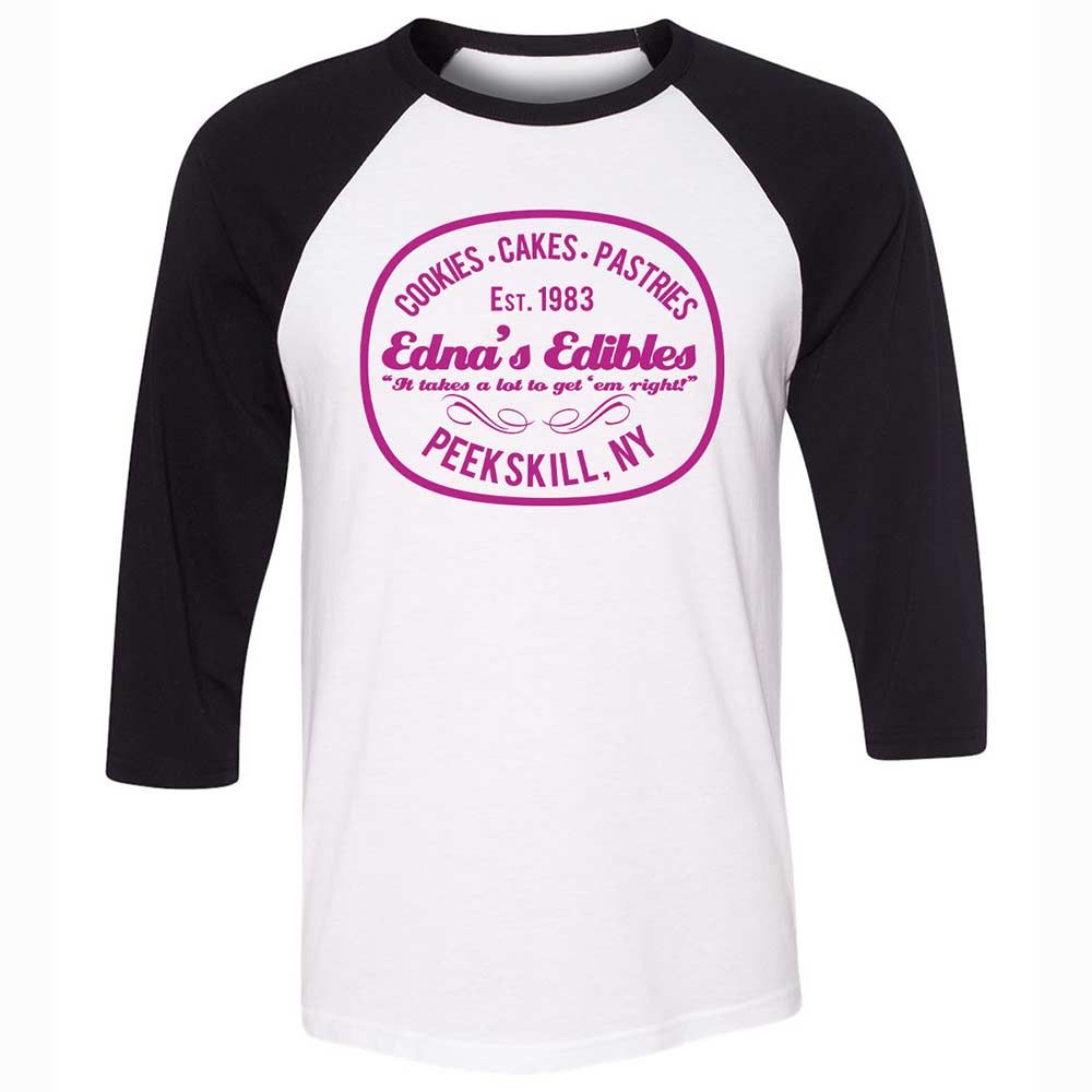 Unisex 3/4 Baseball Tee - T46LYMJ9 - White/Black - 1