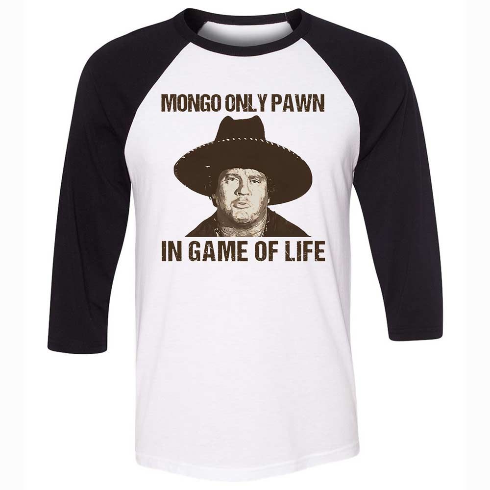 Unisex 3/4 Baseball Tee - PDFP9ZU7 - White/Black - 1