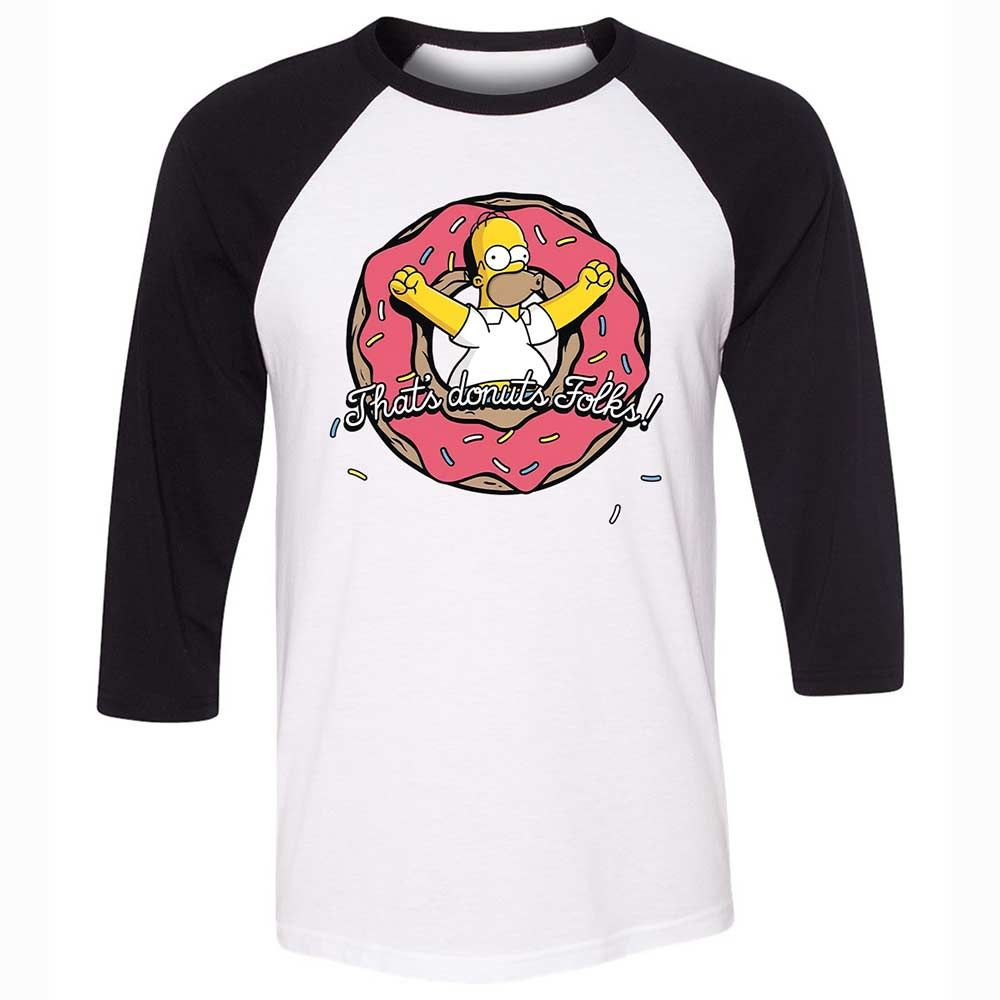 Unisex 3/4 Baseball Tee - 8XHB3RK2 - White/Black - 1