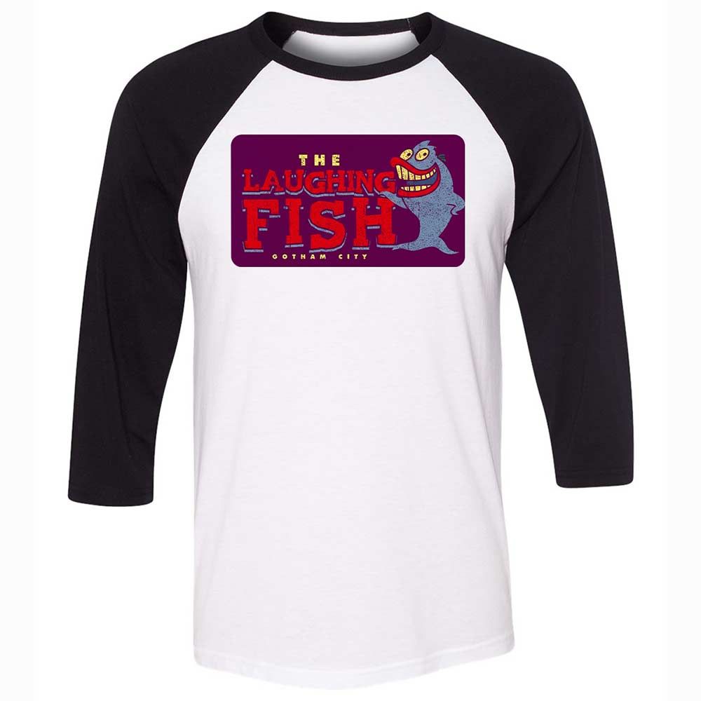 Unisex 3/4 Baseball Tee - CYB1YUKD - White/Black - 1