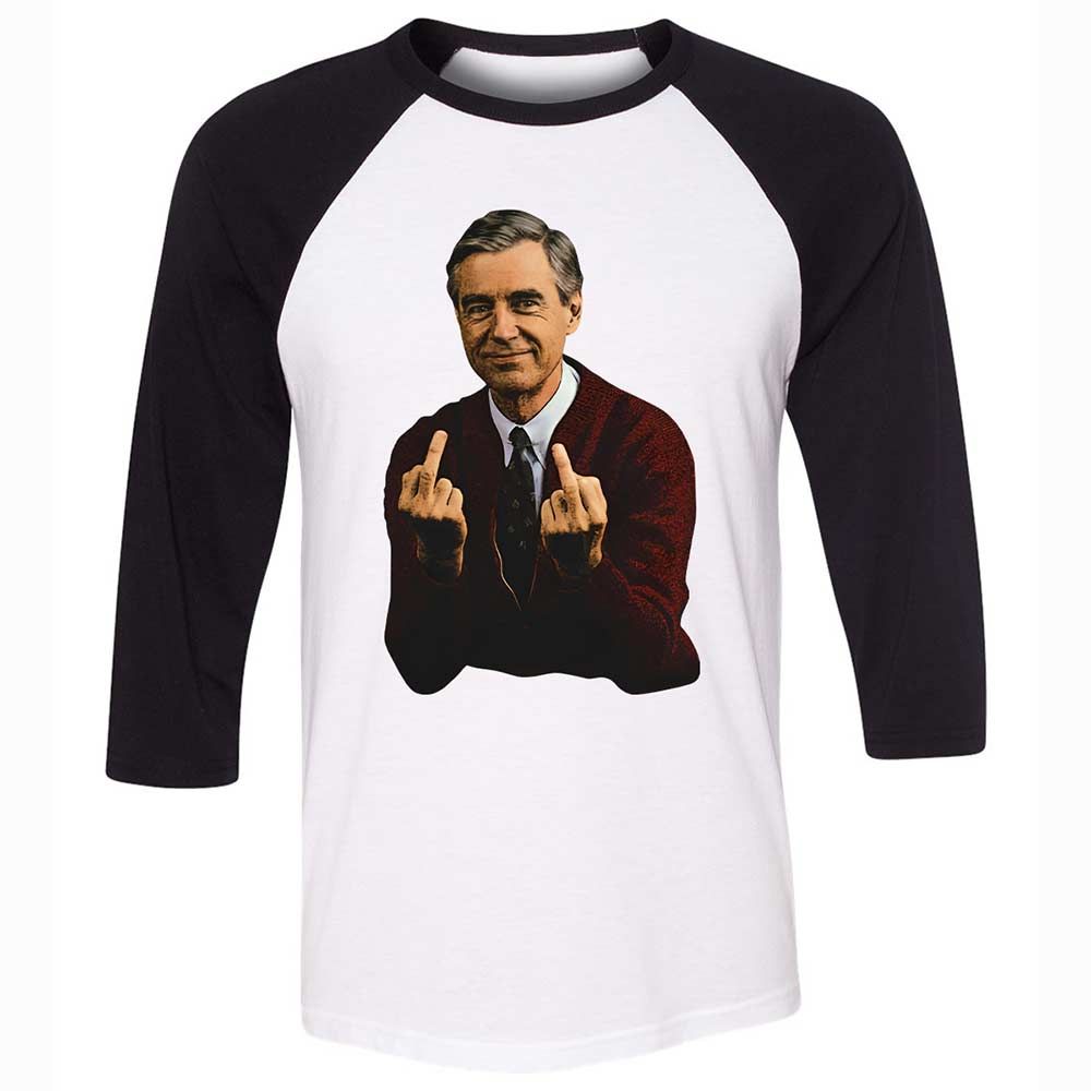 Unisex 3/4 Baseball Tee - ETKE67LB - White/Black - 1