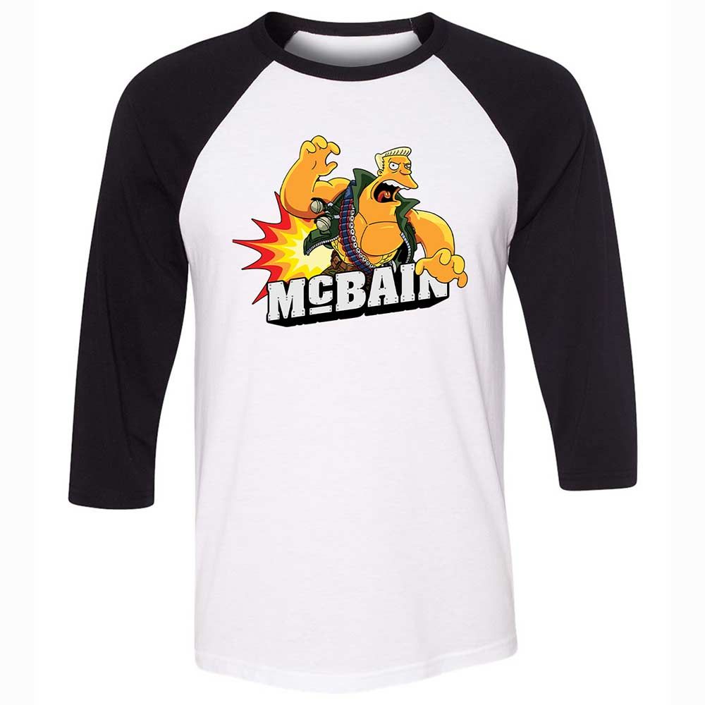 Unisex 3/4 Baseball Tee - VECTVXY9 - White/Black - 1