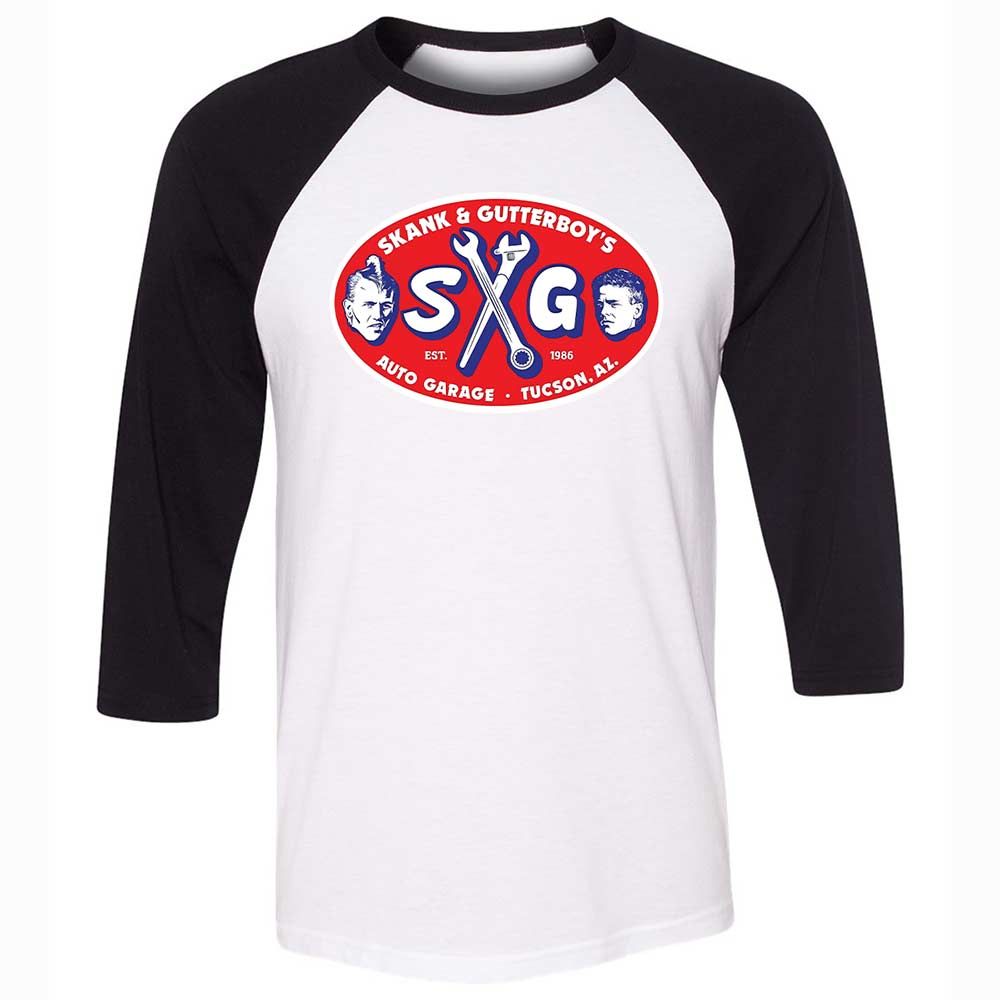 Unisex 3/4 Baseball Tee - JSH5FZ39 - White/Black - 1