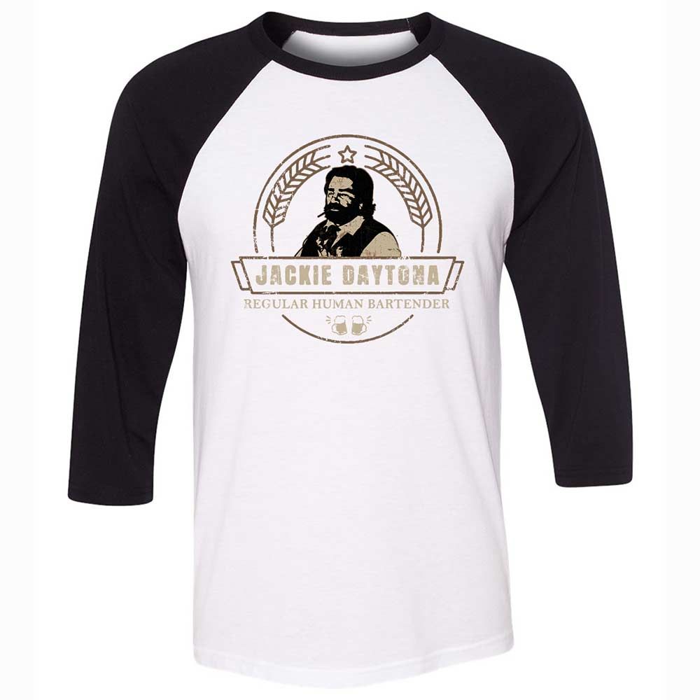 Unisex 3/4 Baseball Tee - M11R7YN3 - White/Black - 1