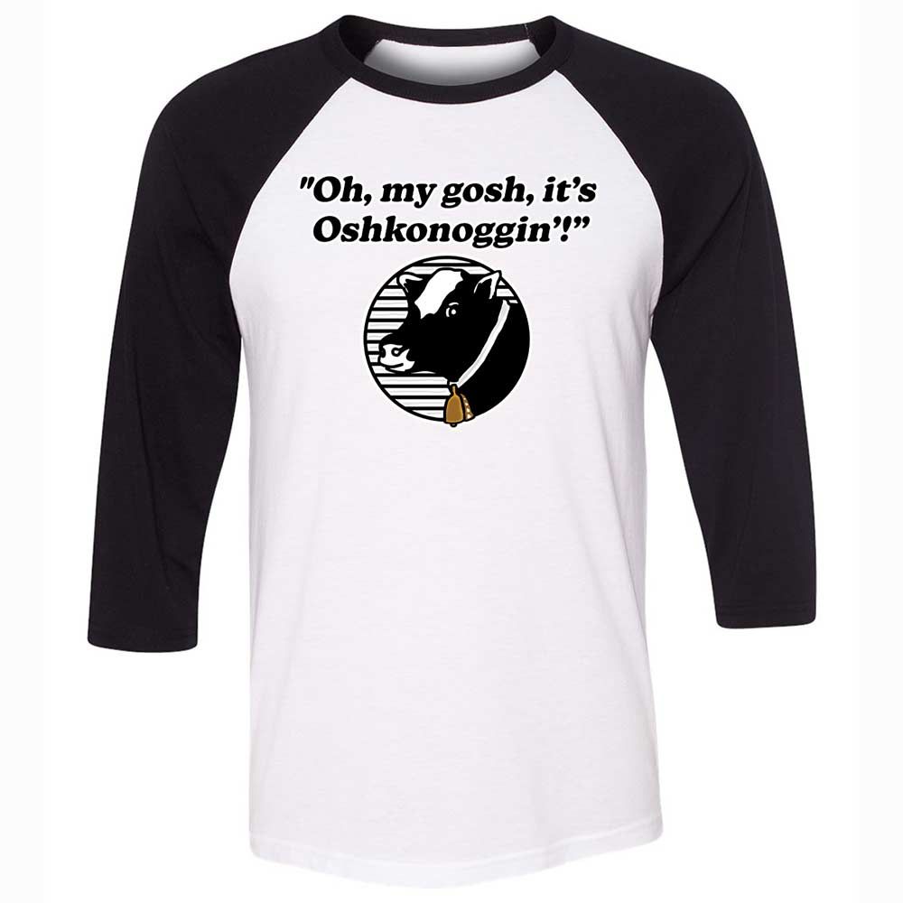Unisex 3/4 Baseball Tee - PN9DQE4U - White/Black - 1