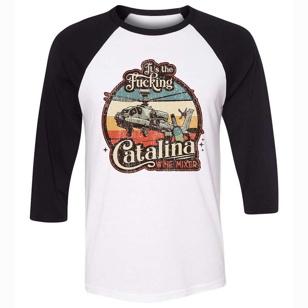 Unisex 3/4 Baseball Tee - TCXV36MW - White/Black - 1