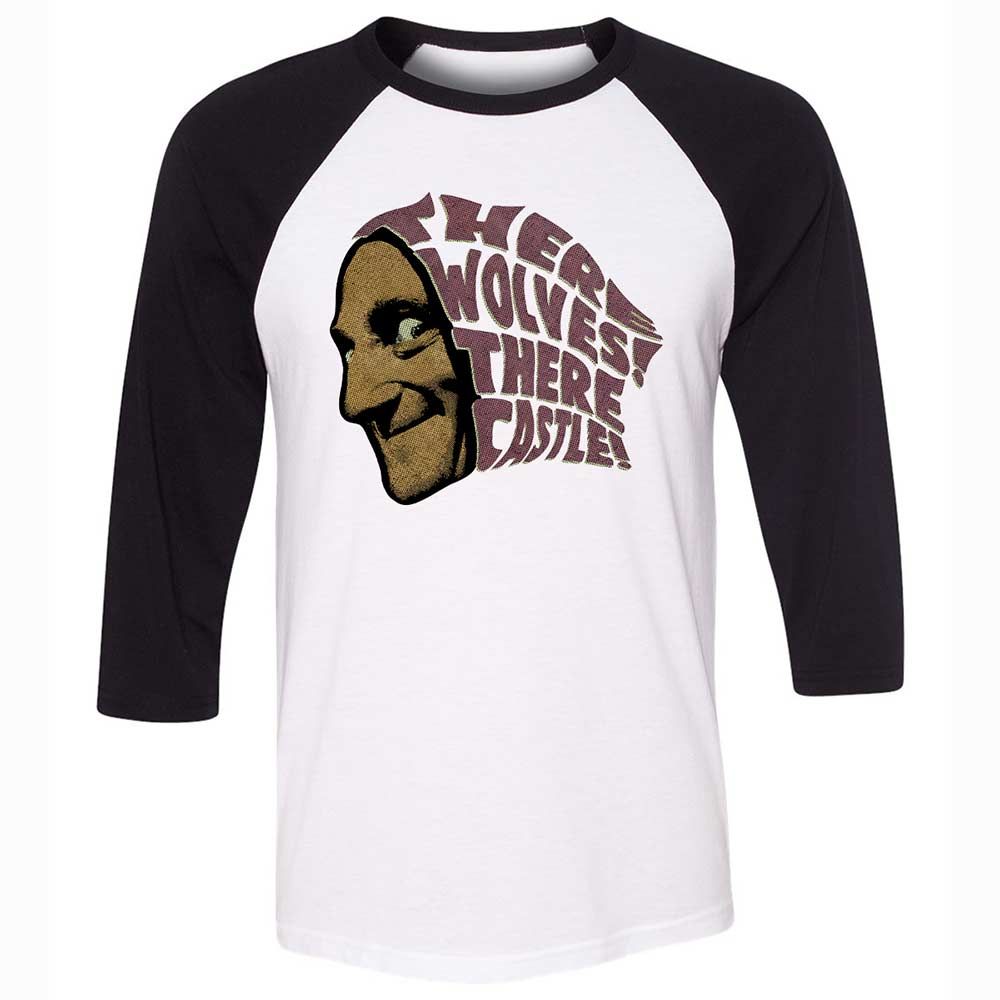 Unisex 3/4 Baseball Tee - SP9C3C55 - White/Black - 1