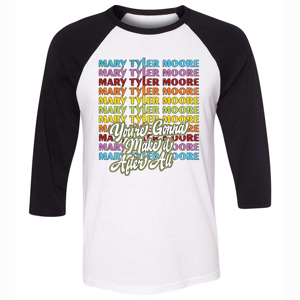 Unisex 3/4 Baseball Tee - 5A1BHK6L - White/Black - 1