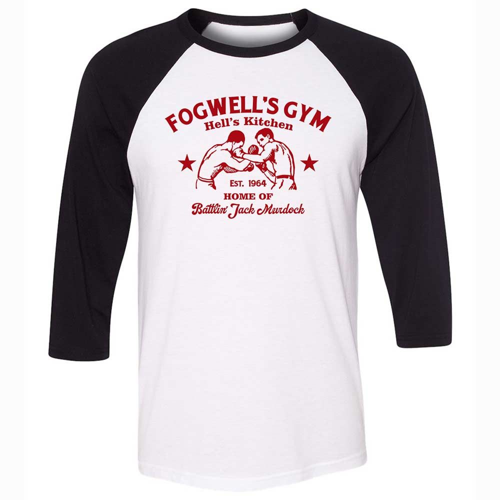 Unisex 3/4 Baseball Tee - TFUNNSLV - White/Black - 1