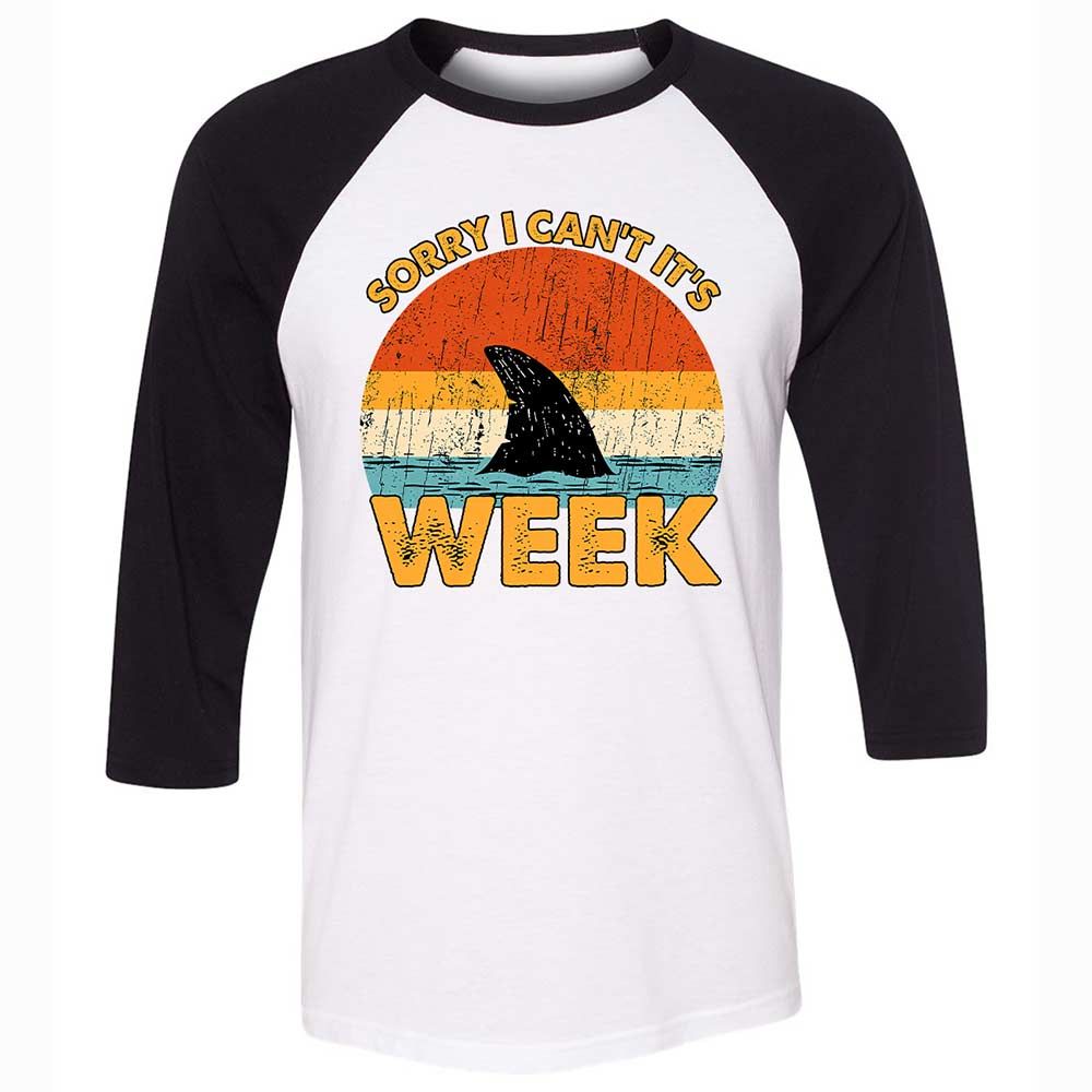 Unisex 3/4 Baseball Tee - 17QY5L42 - White/Black - 1