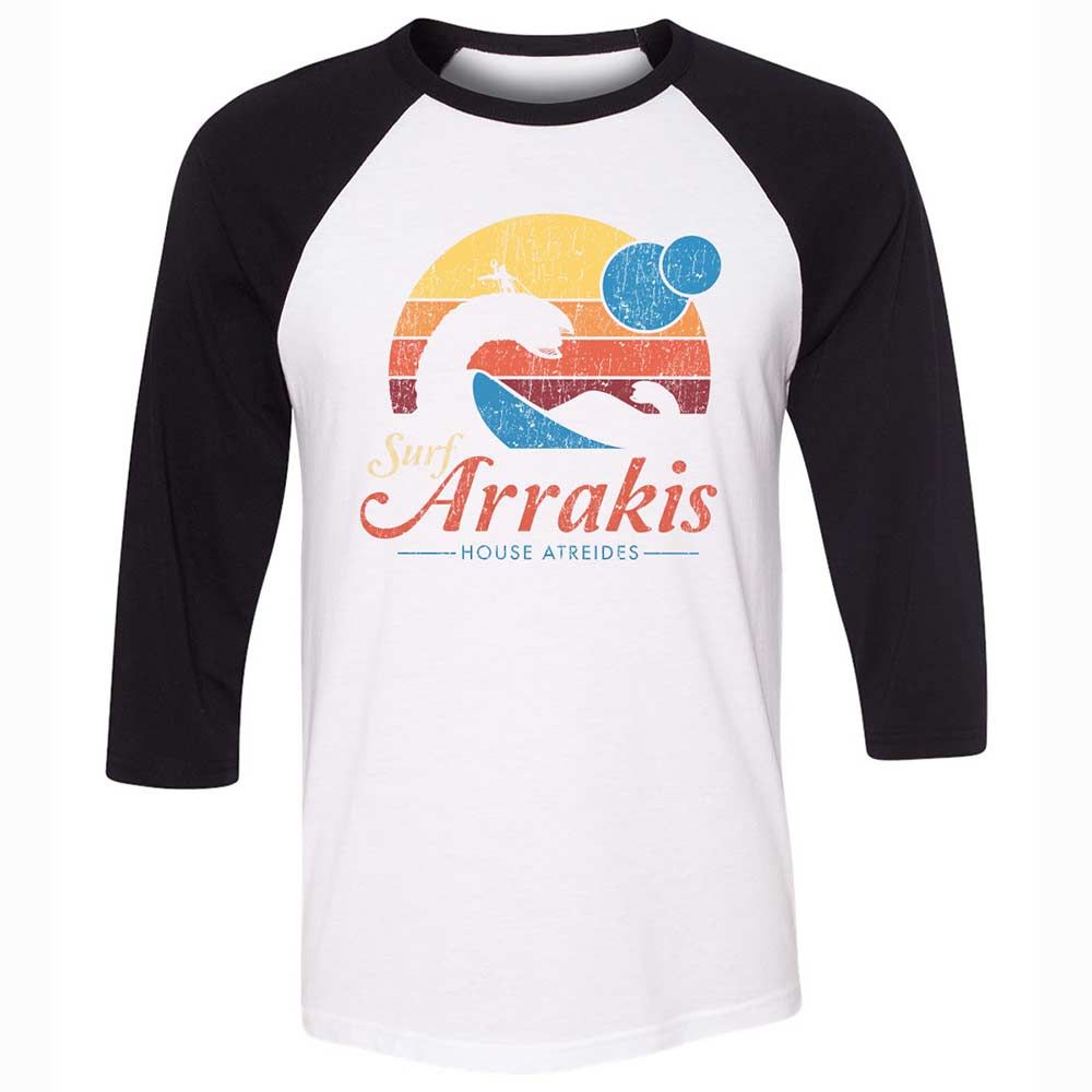 Unisex 3/4 Baseball Tee - QP913W1E - White/Black - 1