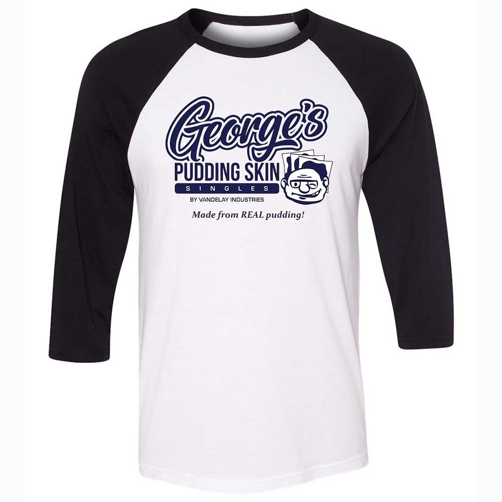 Unisex 3/4 Baseball Tee - P65TDVCW - White/Black - 1