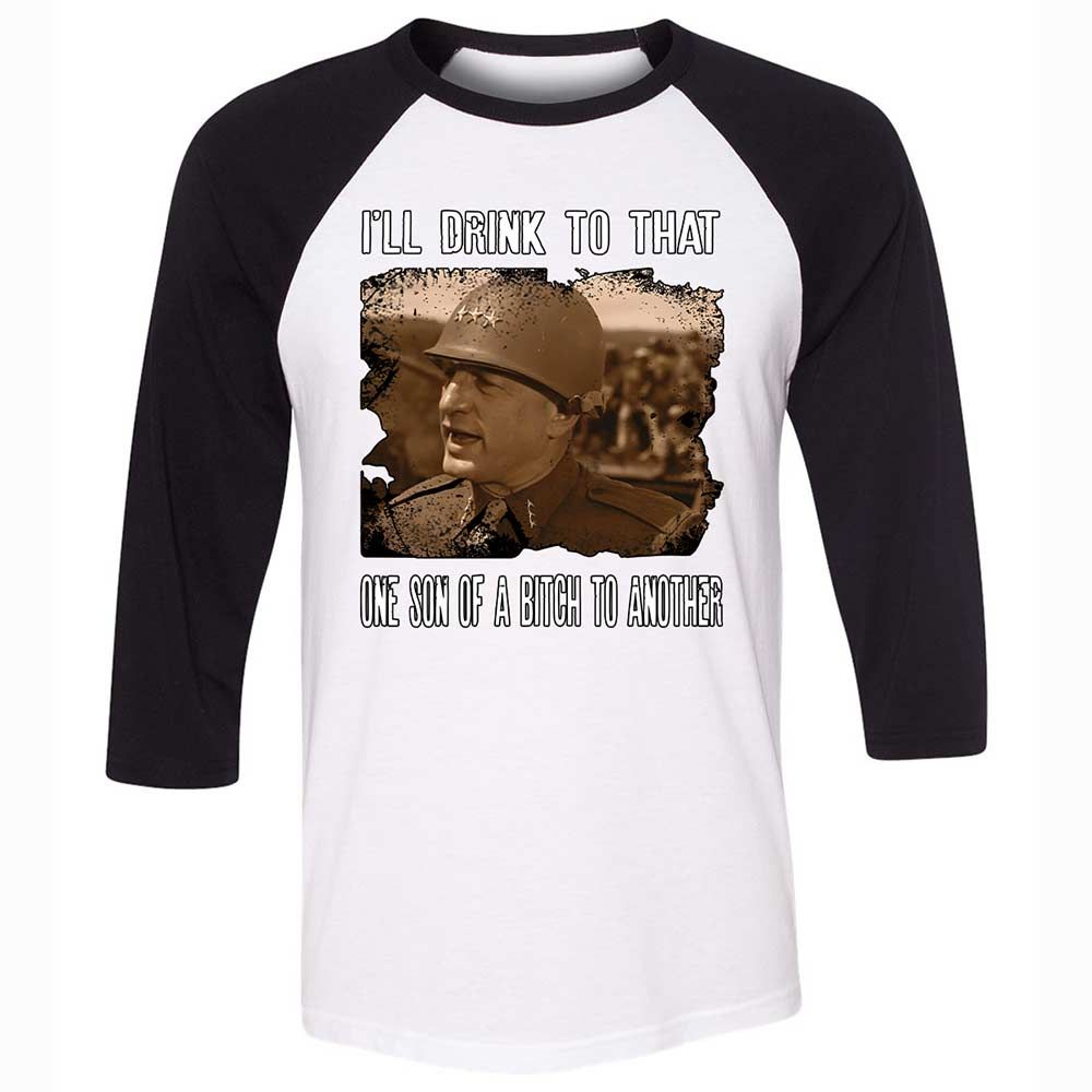 Unisex 3/4 Baseball Tee - N9WQAD78 - White/Black - 1