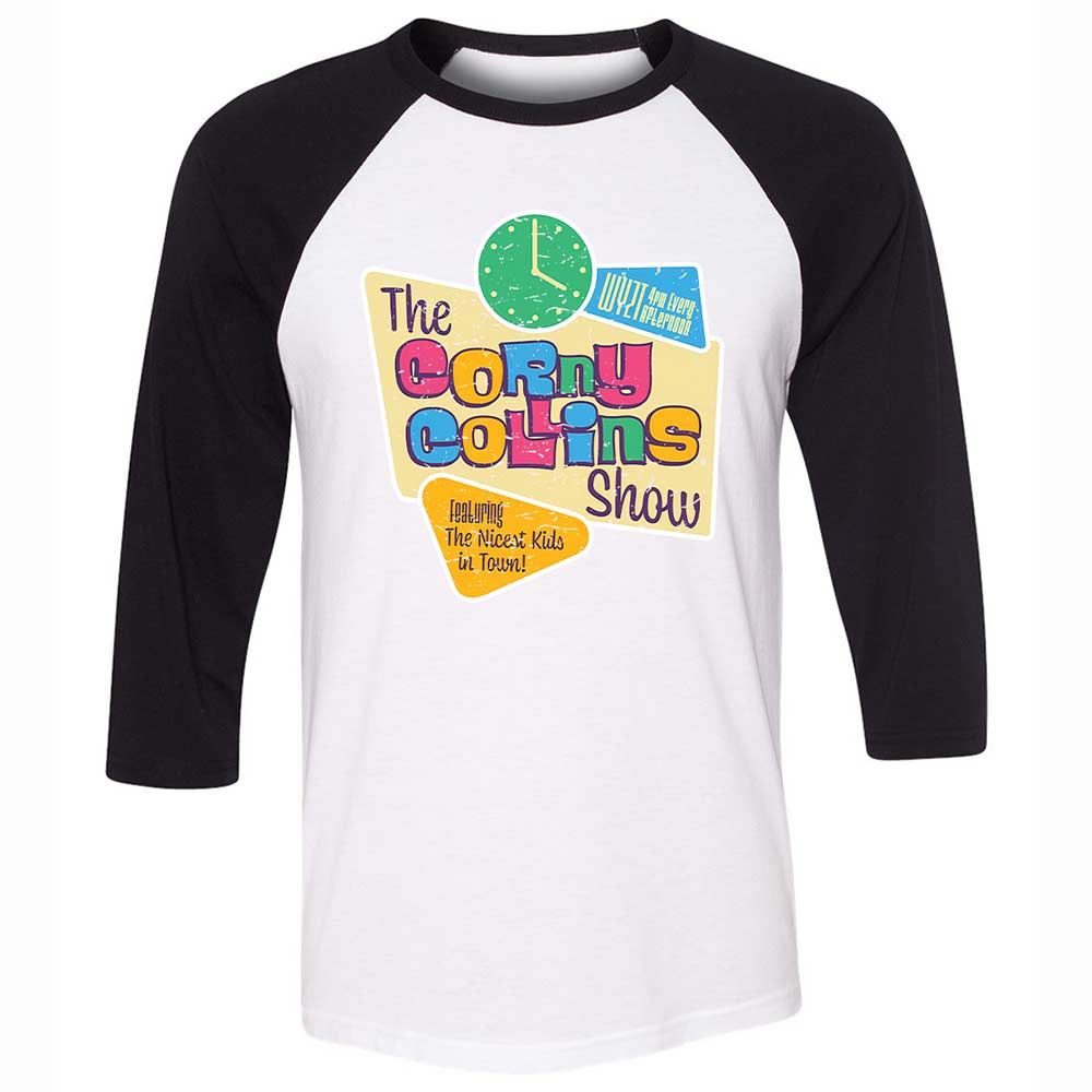 Unisex 3/4 Baseball Tee - L4XCKZYR - White/Black - 1