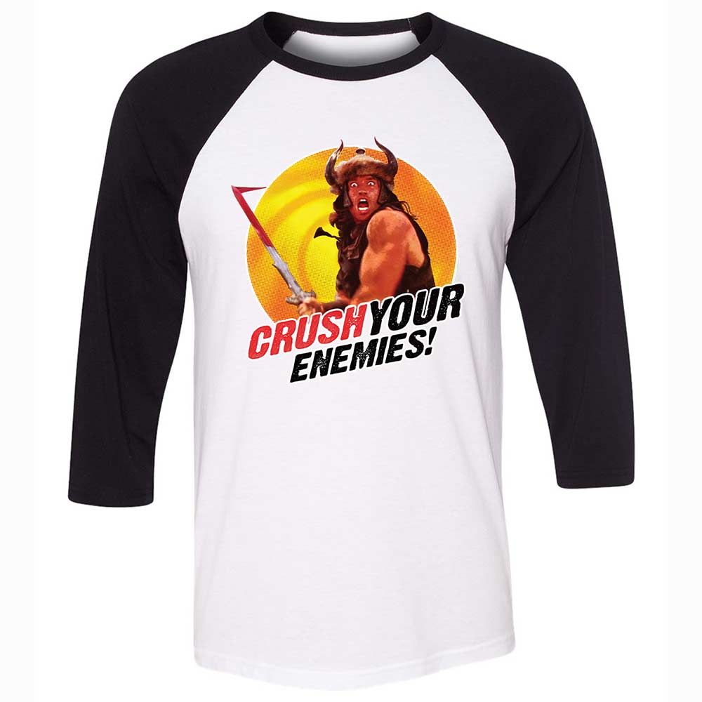 Unisex 3/4 Baseball Tee - 5FK1LWSA - White/Black - 1