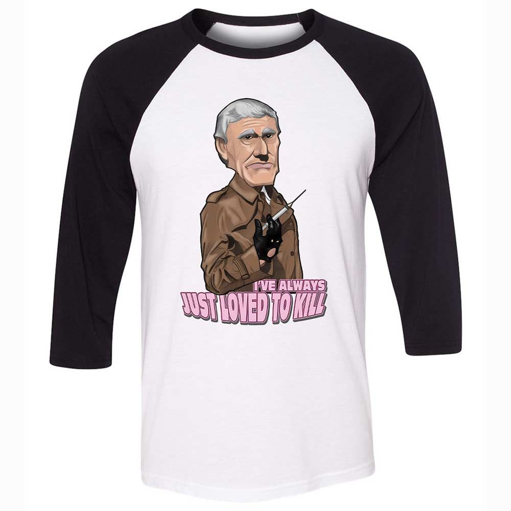 Unisex 3/4 Baseball Tee - F6BAF85E - White/Black - 1