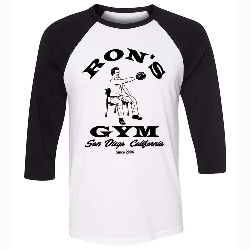 Unisex 3/4 Baseball Tee - 1R34SE9J - White/Black - 1