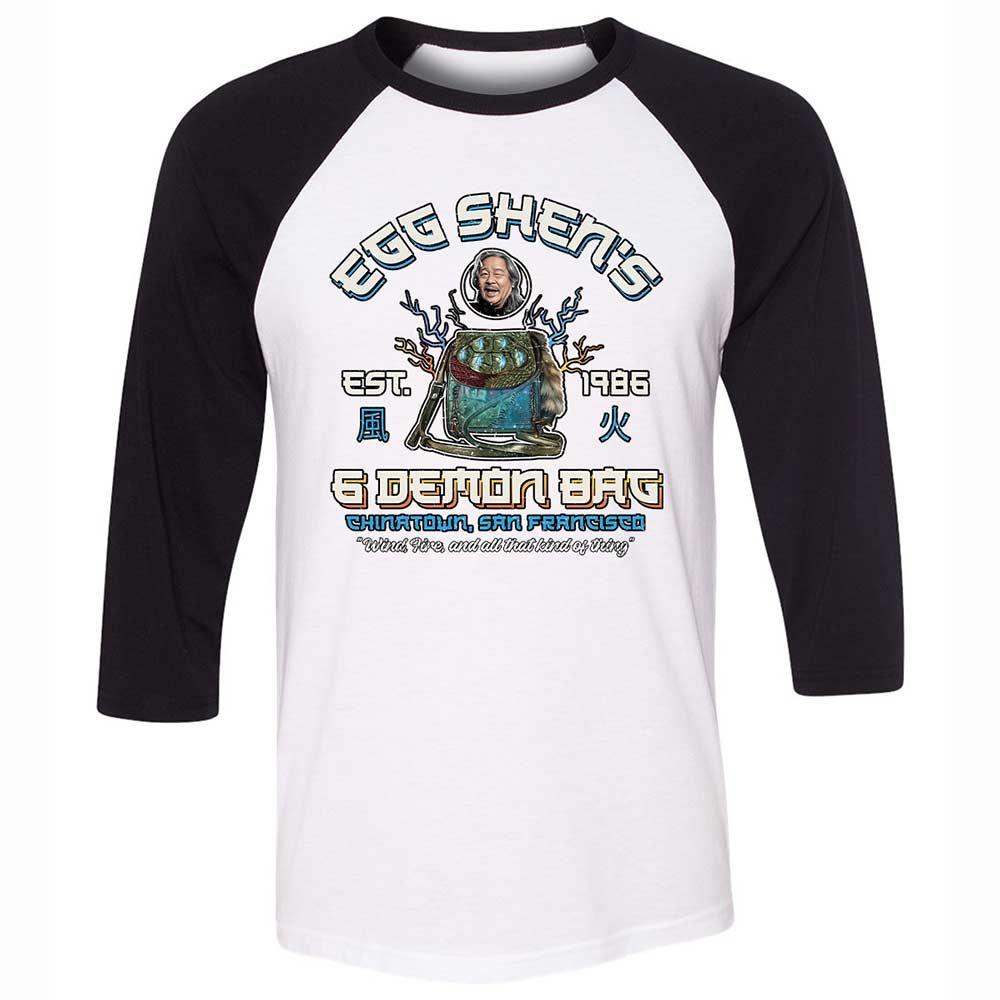 Unisex 3/4 Baseball Tee - 76R6D3EN - White/Black - 1