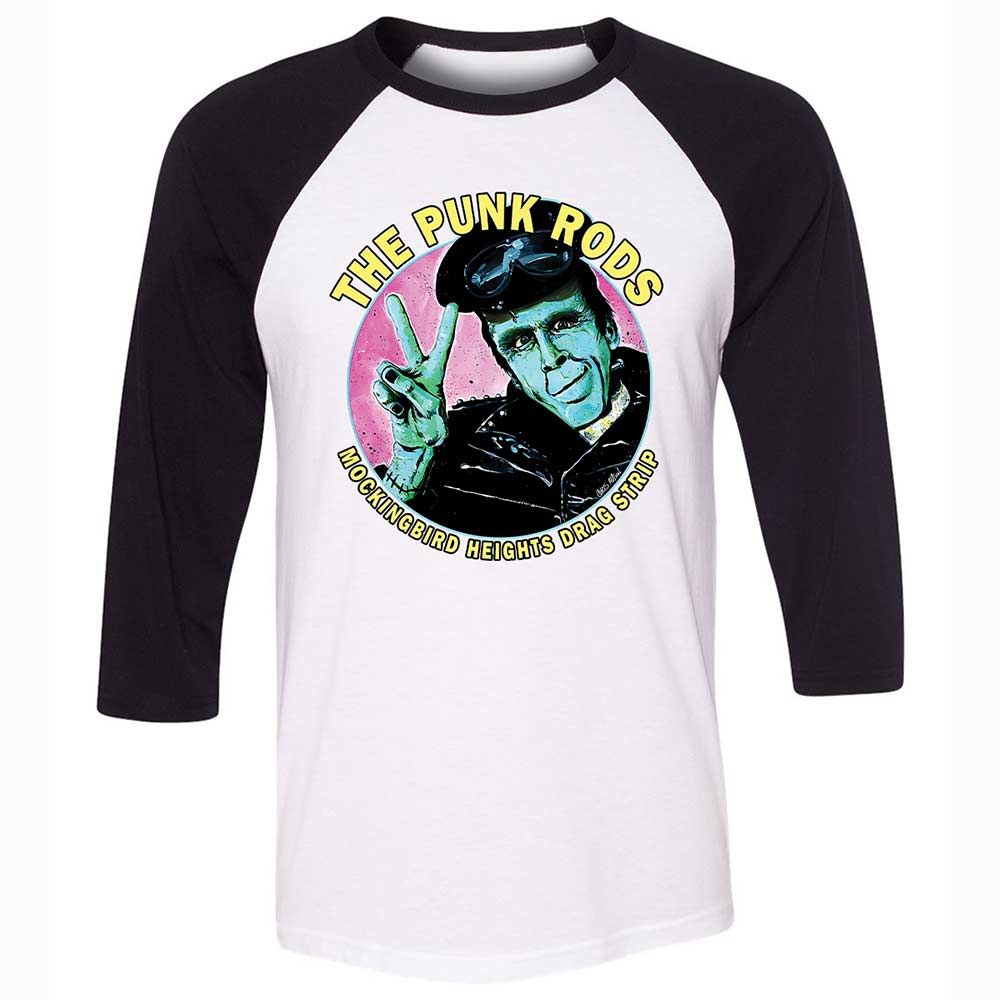 Unisex 3/4 Baseball Tee - B77QHBAS - White/Black - 1