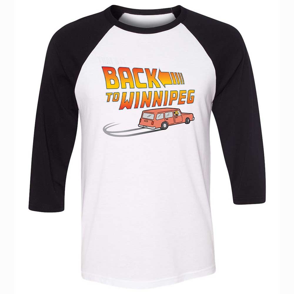 Unisex 3/4 Baseball Tee - EU8Z4K4H - White/Black - 1