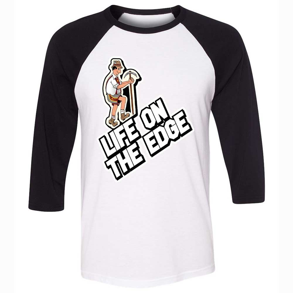Unisex 3/4 Baseball Tee - CPBM3X4K - White/Black - 1