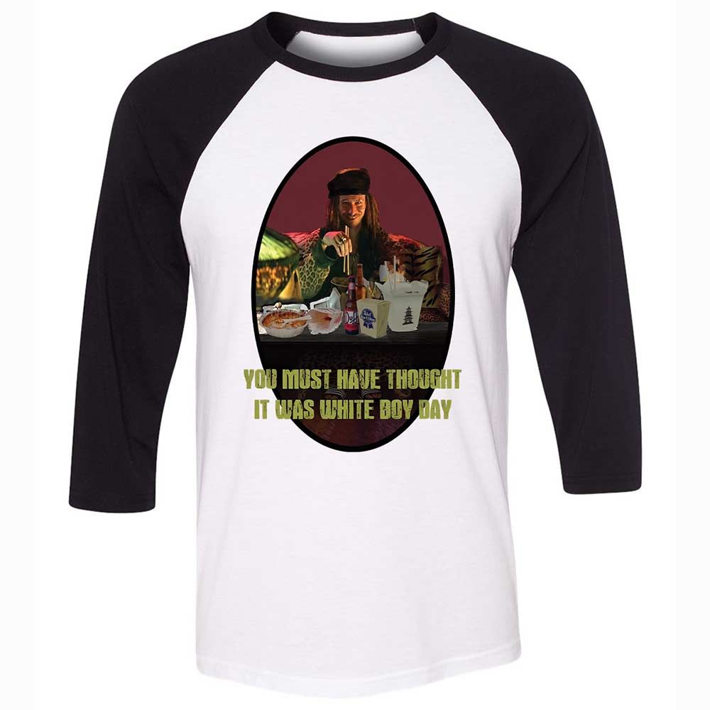 Unisex 3/4 Baseball Tee - FK2W94QE - White/Black - 1
