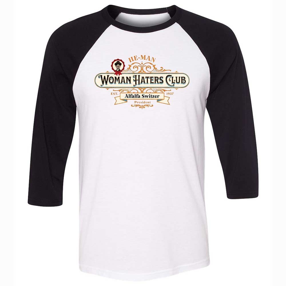 Unisex 3/4 Baseball Tee - L5EJCTDA - White/Black - 1