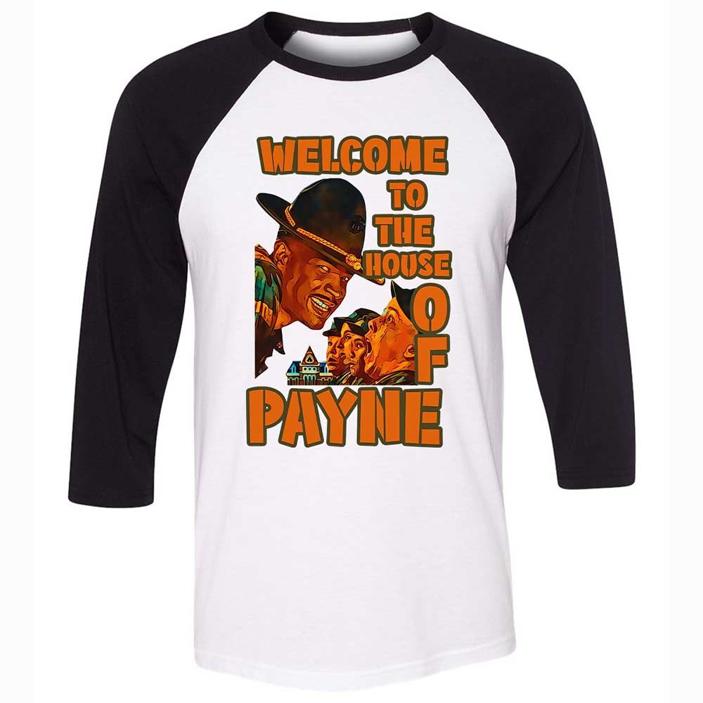 Unisex 3/4 Baseball Tee - P46BNDG1 - White/Black - 1