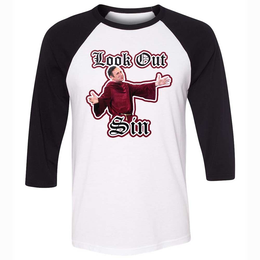 Unisex 3/4 Baseball Tee - G7PYNNEY - White/Black - 1