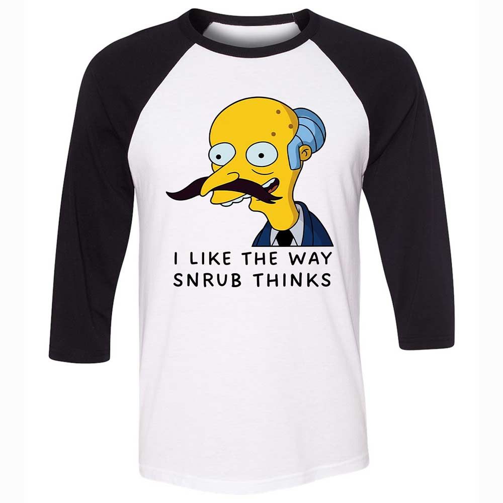 I Like the Way Snrub Thinks - White/Black - 1