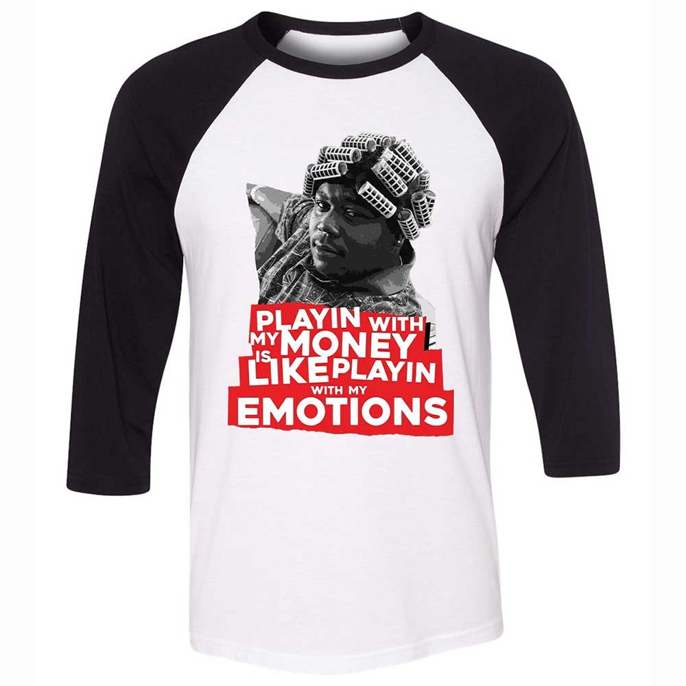 Unisex 3/4 Baseball Tee - JFY5HSYJ - White/Black - 1