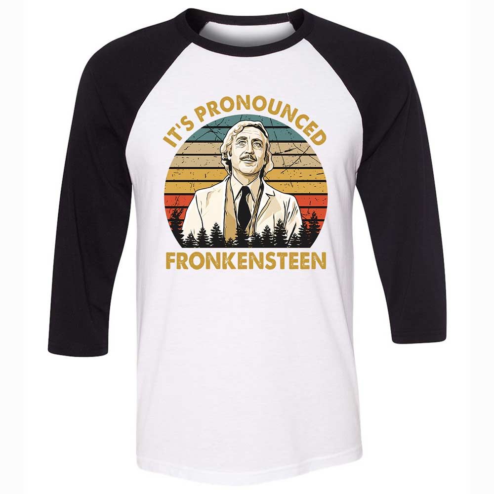 Unisex 3/4 Baseball Tee - NFWV65EB - White/Black - 1