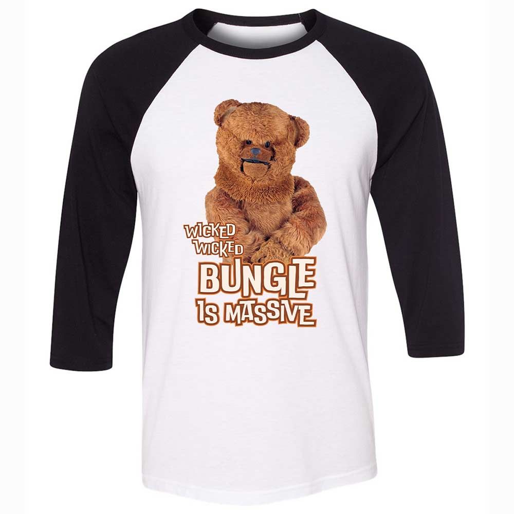 Unisex 3/4 Baseball Tee - MAHXAXBY - White/Black - 1