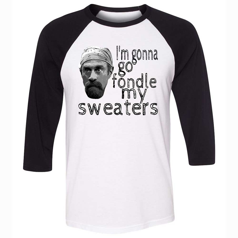 Fondle my sweaters - White/Black - 1