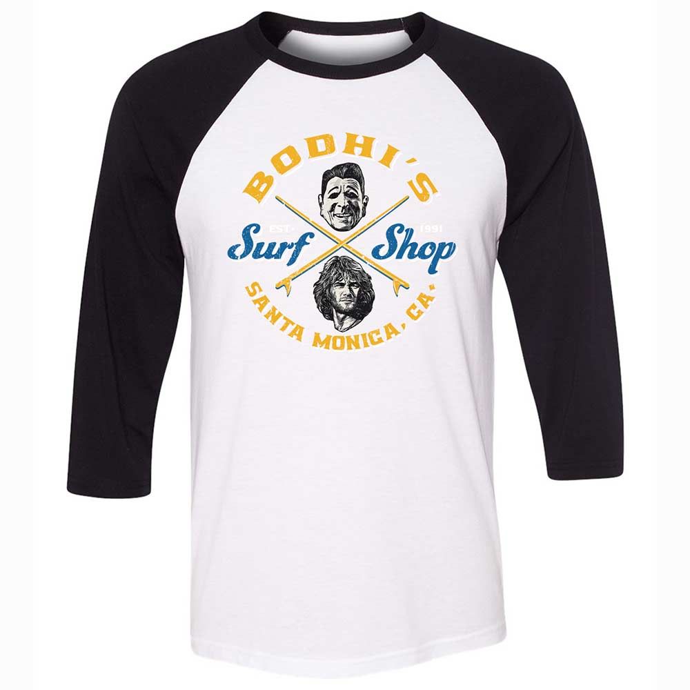 Unisex 3/4 Baseball Tee - 9TD2VPBW - White/Black - 1