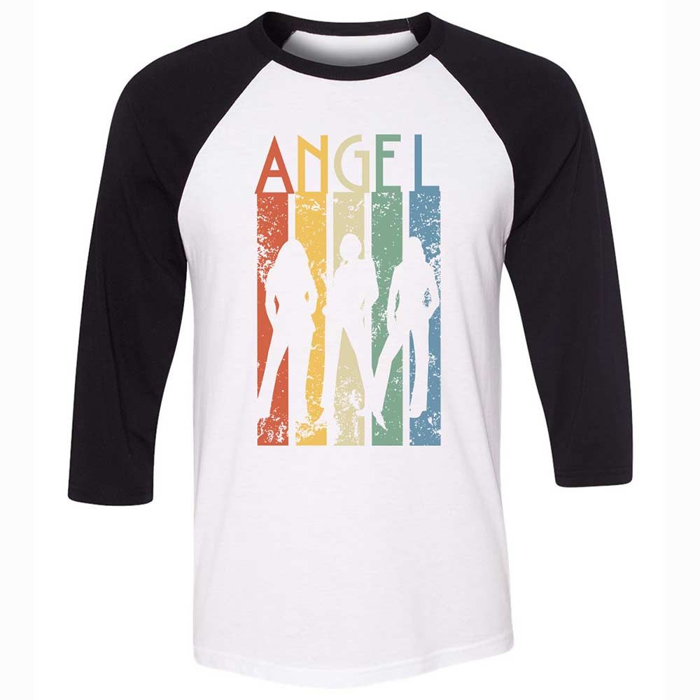 Unisex 3/4 Baseball Tee - HRKVRHLZ - White/Black - 1
