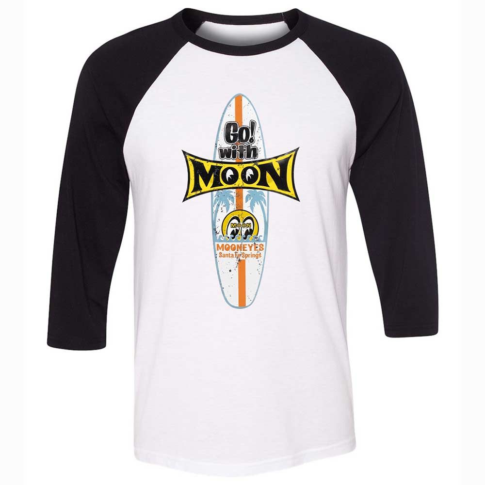 Unisex 3/4 Baseball Tee - R8AHKXFU - White/Black - 1